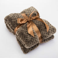 HKM-843859 Pure Cotton Flannel Pet Blanket - Casual Style in Brown, Green, Beige, 70x100 cm