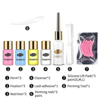 HKM-129939 Electric Perm Eyelash Styling Suite - Pink, Family-Friendly Set