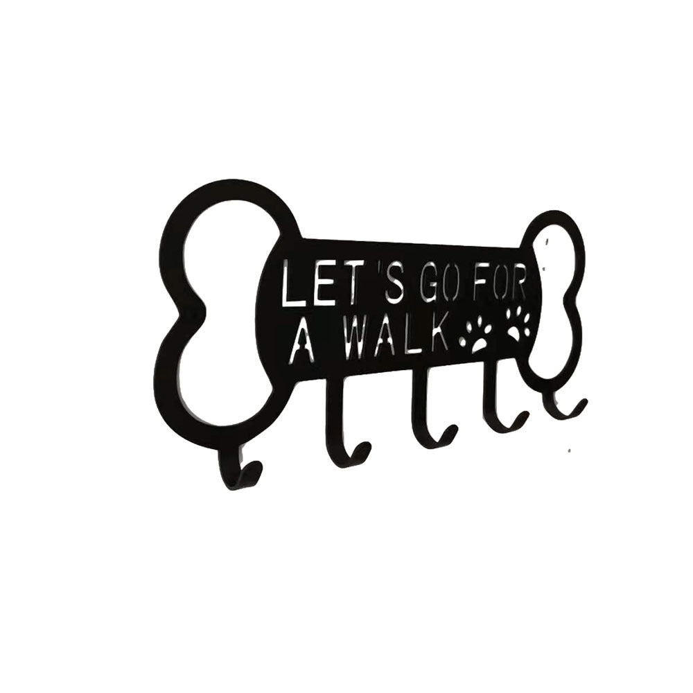 HKM-756627 Perforated Iron Coat Hook with Multiple Rows for Pet Apparel and Accessory Storage