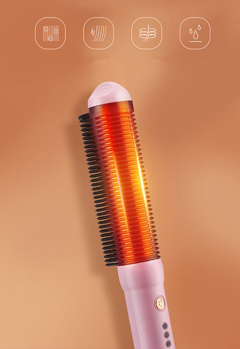 HKM-531411 Ladies Anti-Static Hairdressing Comb with Tourmaline Ceramic Heat Technology