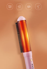 HKM-531411 Ladies Anti-Static Hairdressing Comb with Tourmaline Ceramic Heat Technology