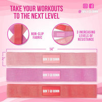 HKM-265427 3-Piece Customized Resistance Bands Set for All Fitness Levels