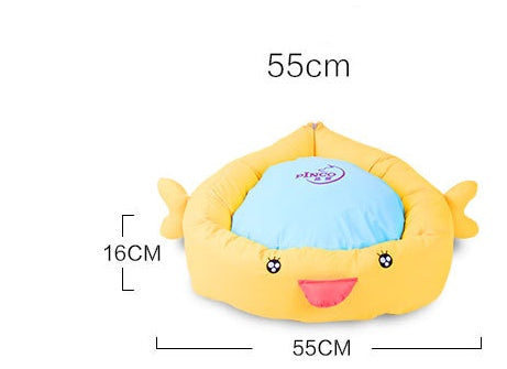 HKM-415571 Teddy Pet Nest for Dogs and Cats - All-Season Cloth Design with PP Cotton Filling, 55 * 16cm