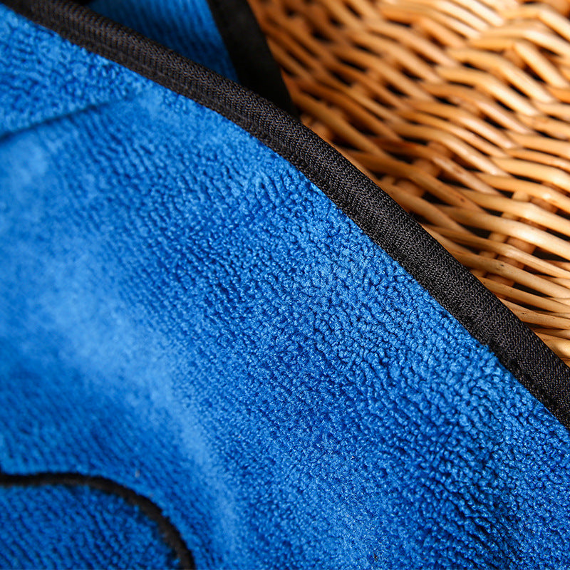 JMT-232394 Absorbent Cotton Pet Bath Towel - Lightweight, Soft Blue/Purple Design for Comfortable Travel and Home Use