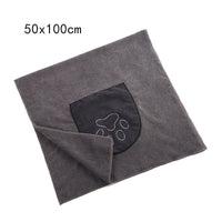 HKM-792723 Absorbent Cotton Pet Bath Towel - Lightweight, Soft Blue/Purple Design for Comfortable Travel and Home Use