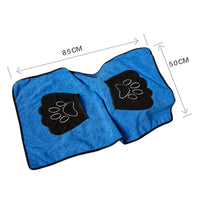 HKM-792723 Absorbent Cotton Pet Bath Towel - Lightweight, Soft Blue/Purple Design for Comfortable Travel and Home Use