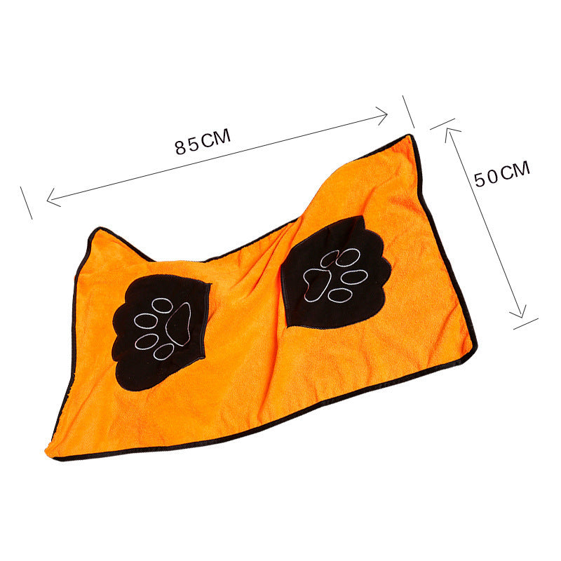 JMT-232394 Absorbent Cotton Pet Bath Towel - Lightweight, Soft Blue/Purple Design for Comfortable Travel and Home Use