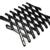 HKM-386579 Telescopic Pet Window Fence for Safe Travel - Durable Polypropylene in Black