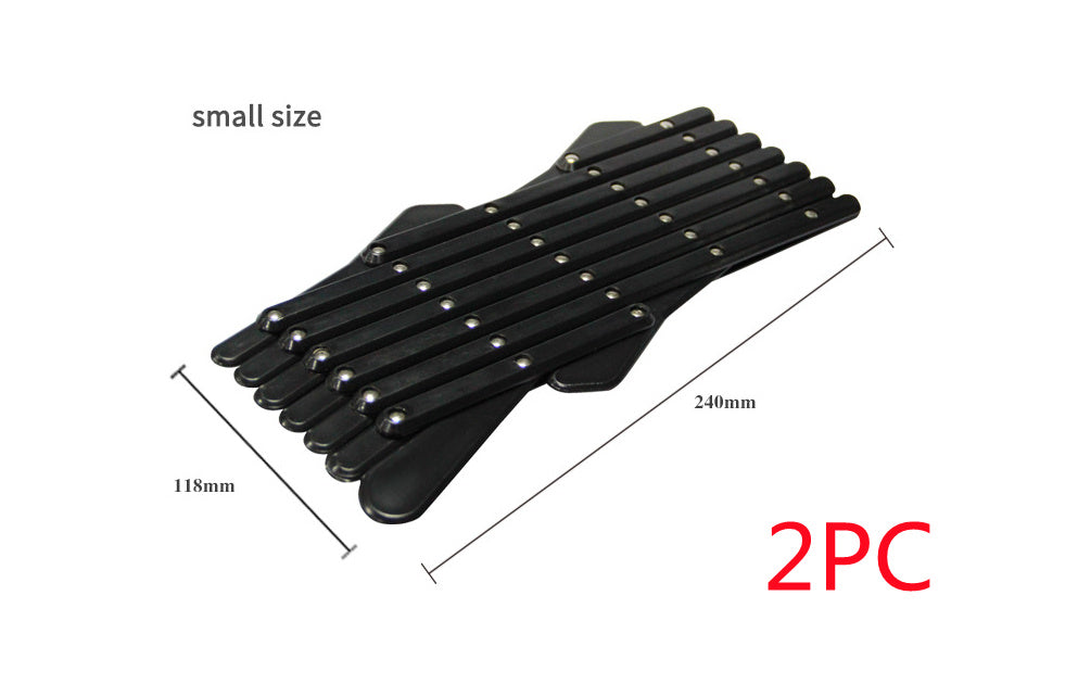 HKM-386579 Telescopic Pet Window Fence for Safe Travel - Durable Polypropylene in Black