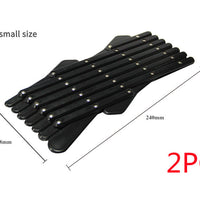 HKM-386579 Telescopic Pet Window Fence for Safe Travel - Durable Polypropylene in Black