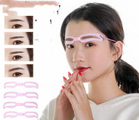 HKM-511059 Adjustable Eyebrow Card for Perfect Styling - 4-pack Thrush Tools with Rope