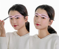 HKM-511059 Adjustable Eyebrow Card for Perfect Styling - 4-pack Thrush Tools with Rope