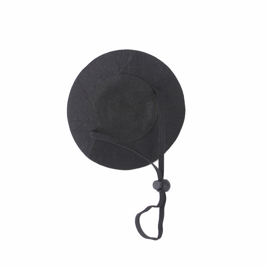 HKM-045459 Pumpkin Smiling Face Cat Halloween Hat - Woven Cloth Headgear for Pets