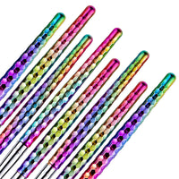HKM-509907 8-Piece Nail Art Brush Set for Flower Designs - Gradient Petal Pens with Nylon Fiber Tips