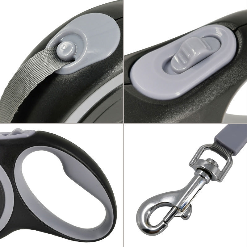 HKM-391571 Automatic Telescopic Pet Leash with Soft Handle and Adjustable Length for Medium and Small Dogs