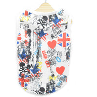 HKM-512467 Trendy Casual Vest for Dogs in Black and White - Available in Multiple Sizes