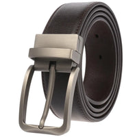 HKM-294419 Rotatable Classic Pin Buckle Leather Belt for Men - Model LY35-ZZ4020-3