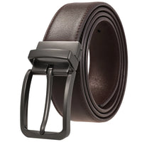 HKM-294419 Rotatable Classic Pin Buckle Leather Belt for Men - Model LY35-ZZ4020-3