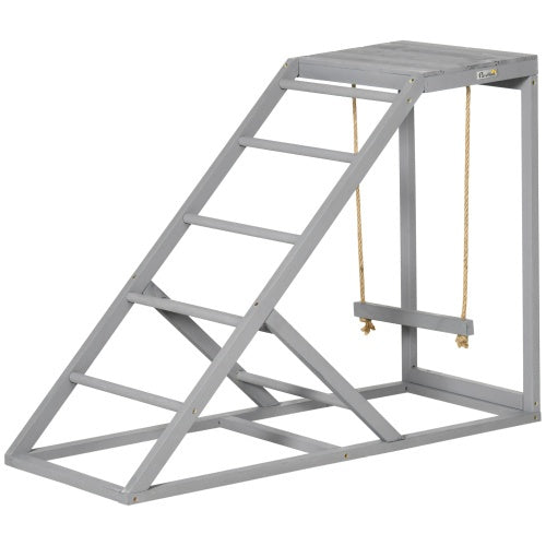 HKM-732243 PawHut Chicken Activity Game - Swing Set with Perch and Hen Ladder for Coop Enrichment
