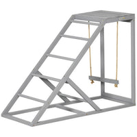 HKM-732243 PawHut Chicken Activity Game - Swing Set with Perch and Hen Ladder for Coop Enrichment