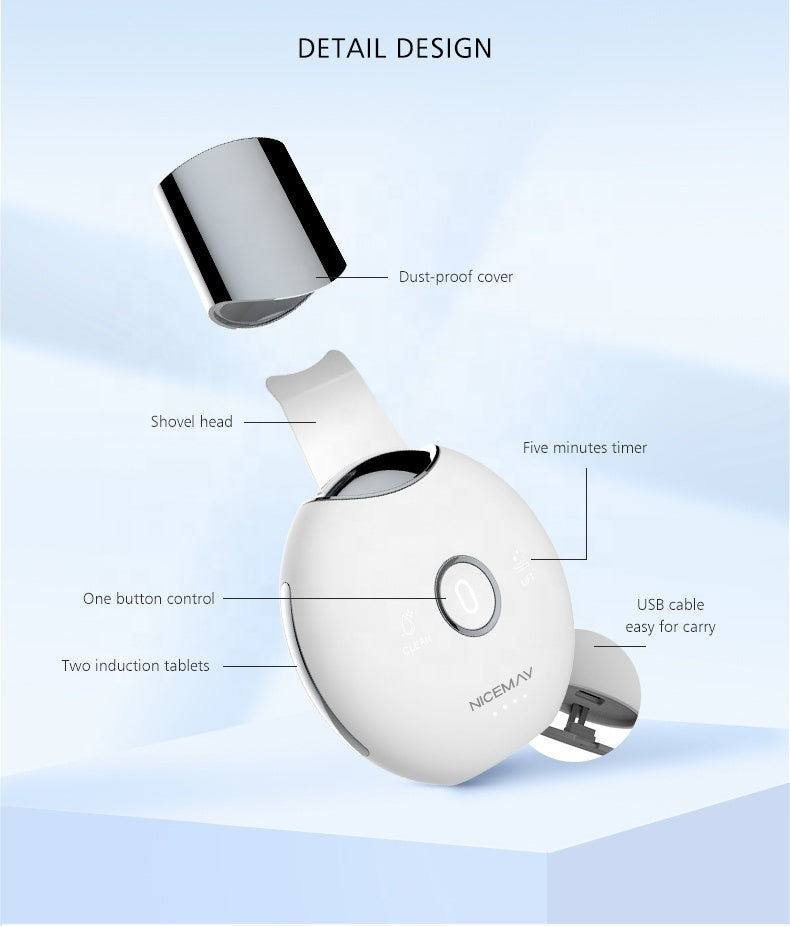 HKM-083859 Sonic Cleansing Device for Blackhead Removal and Skin Exfoliation