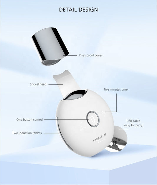 HKM-083859 Sonic Cleansing Device for Blackhead Removal and Skin Exfoliation