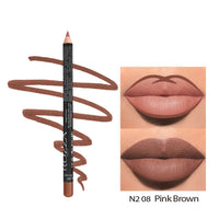 HKM-368531 Matte Finish Long-Lasting Wood Lip Liner - 24-Hour Water-Resistant Color
