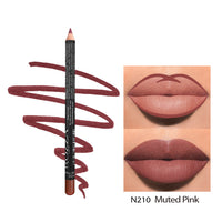 HKM-368531 Matte Finish Long-Lasting Wood Lip Liner - 24-Hour Water-Resistant Color