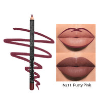 HKM-368531 Matte Finish Long-Lasting Wood Lip Liner - 24-Hour Water-Resistant Color