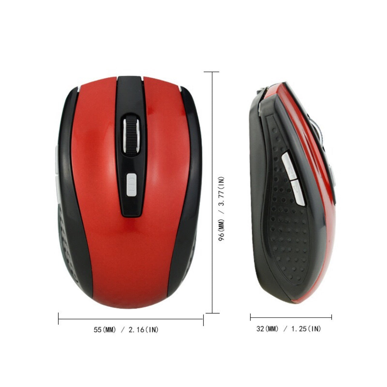 KTX-536659 2.4GHz Wireless Optical Mouse - Ergonomic Design, Adjustable DPI, 6 Buttons, Portable and Lightweight