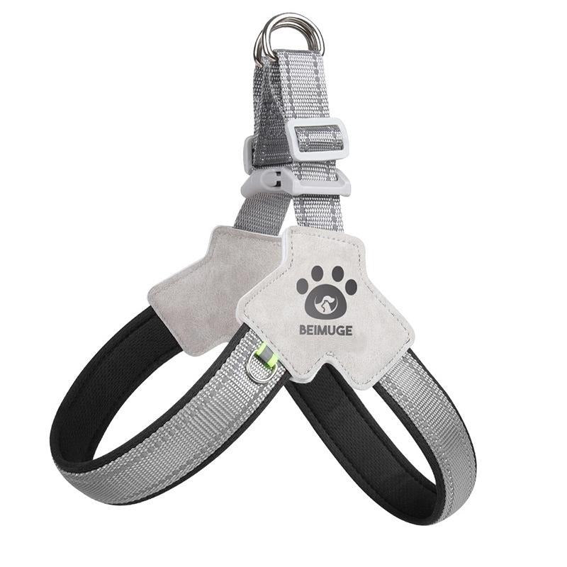 HKM-472083 Adjustable No-Pull Pet Harness with Leash Set for Dogs and Cats ¨C Lightweight, Comfortable, and Reflective for Safe Walks
