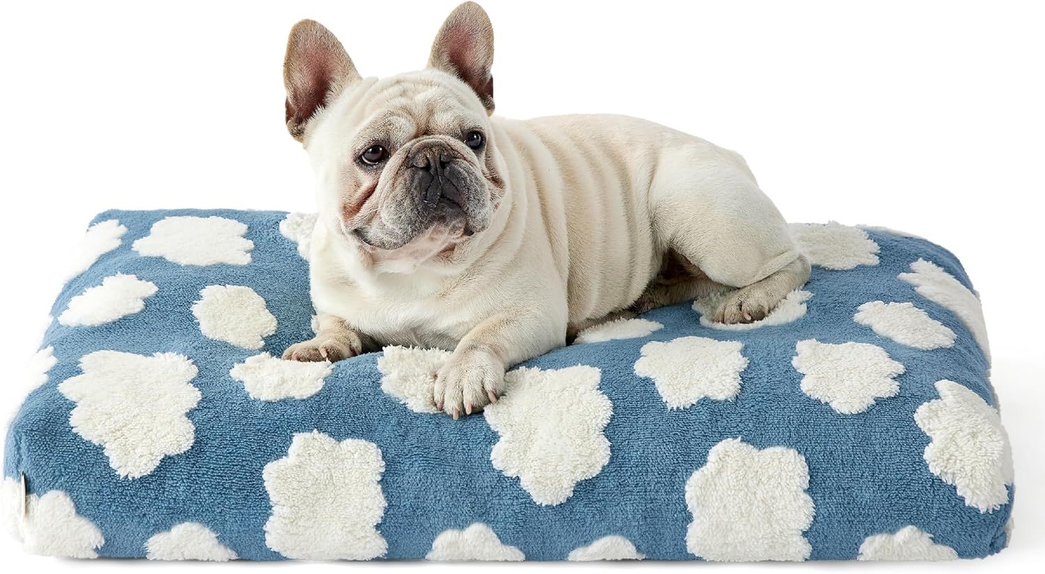 HKM-690067 Chic Large Dog Bed with Thick Shredded Foam and Removable Cover for Indoor and Outdoor Use