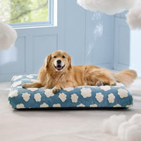 HKM-690067 Chic Large Dog Bed with Thick Shredded Foam and Removable Cover for Indoor and Outdoor Use