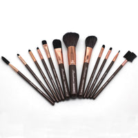 HKM-075603 Multi-Function Synthetic Fiber Makeup Brush Set with PU Bag - 16cm Length
