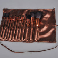 HKM-075603 Multi-Function Synthetic Fiber Makeup Brush Set with PU Bag - 16cm Length