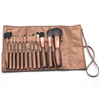 HKM-075603 Multi-Function Synthetic Fiber Makeup Brush Set with PU Bag - 16cm Length