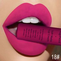 HKM-629523 Matte Non-Stick Liquid Lipstick - Long-Lasting, Smudge-Proof Formula in 34 Vibrant Colors
