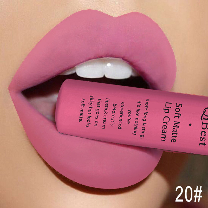 HKM-629523 Matte Non-Stick Liquid Lipstick - Long-Lasting, Smudge-Proof Formula in 34 Vibrant Colors