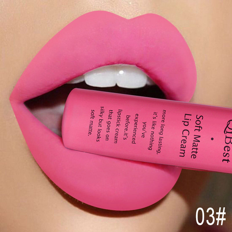 HKM-629523 Matte Non-Stick Liquid Lipstick - Long-Lasting, Smudge-Proof Formula in 34 Vibrant Colors