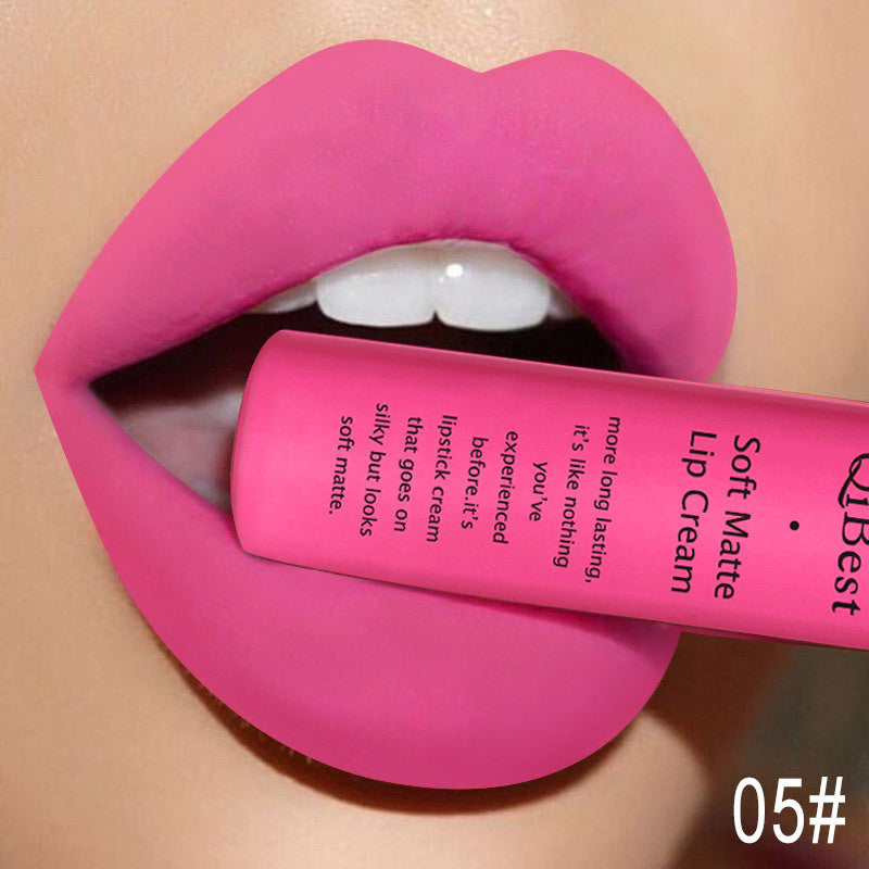 HKM-629523 Matte Non-Stick Liquid Lipstick - Long-Lasting, Smudge-Proof Formula in 34 Vibrant Colors