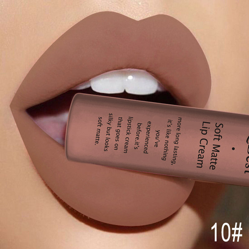 HKM-629523 Matte Non-Stick Liquid Lipstick - Long-Lasting, Smudge-Proof Formula in 34 Vibrant Colors
