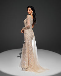 HKM-545043 Champagne-Coloured Women's Dress - Model EZ25033