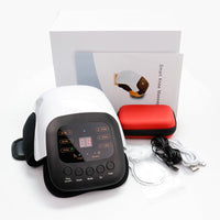 HKM-196307 Knee Massager with Vibration and Heat Therapy – Adjustable Temperature Control, White Knee Pad