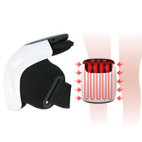HKM-196307 Knee Massager with Vibration and Heat Therapy – Adjustable Temperature Control, White Knee Pad