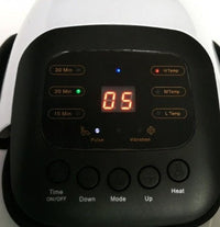 HKM-196307 Knee Massager with Vibration and Heat Therapy – Adjustable Temperature Control, White Knee Pad