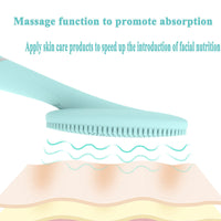 HKM-048787 Rechargeable Silicone Facial Cleansing Device with Deep Cleaning Vibration Technology, Waterproof Design, and Comfortable Grip