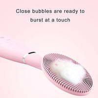 HKM-048787 Rechargeable Silicone Facial Cleansing Device with Deep Cleaning Vibration Technology, Waterproof Design, and Comfortable Grip