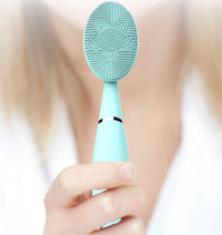 HKM-048787 Rechargeable Silicone Facial Cleansing Device with Deep Cleaning Vibration Technology, Waterproof Design, and Comfortable Grip