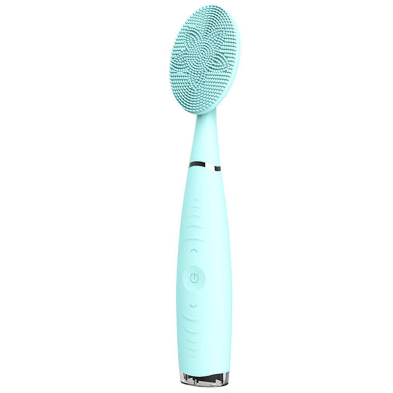 HKM-048787 Rechargeable Silicone Facial Cleansing Device with Deep Cleaning Vibration Technology, Waterproof Design, and Comfortable Grip