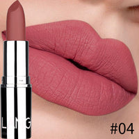 HKM-595603 Matte Silver Lipstick - Long-Lasting, Moisturizing Bullet Formula
